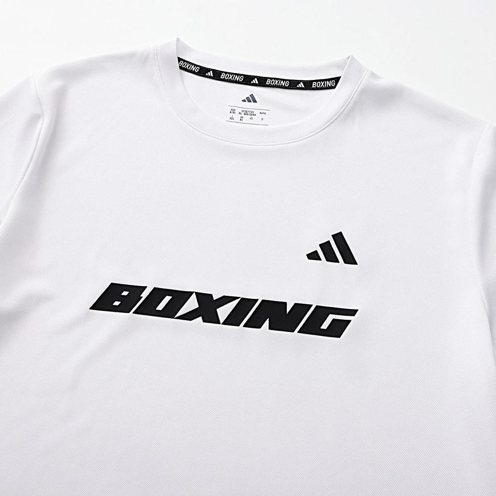 adidas Quick Dry Crew Neck Short Sleeved Unisex White Black CLTS26B2P-WB