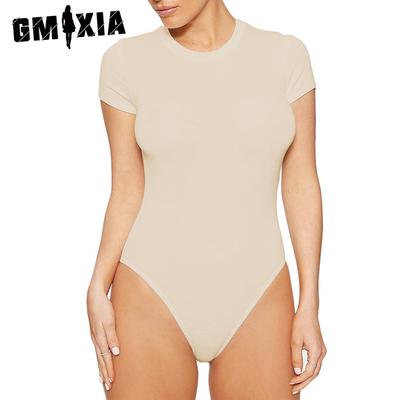 Summer Casual Women's Short Sleeve Bodysuit Bodysuit
