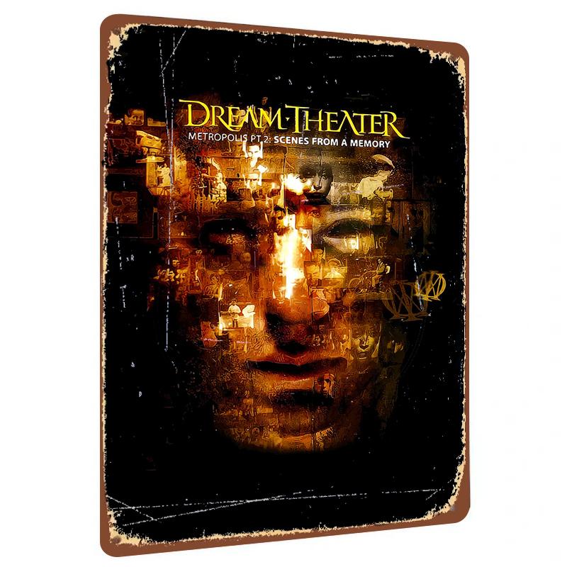Dream Theater Metropolis Pt Scenes From A Memory Album Cover Custom Metal Iron Poster Wall Art Decor 20x30cm(7.8x11.8inch)