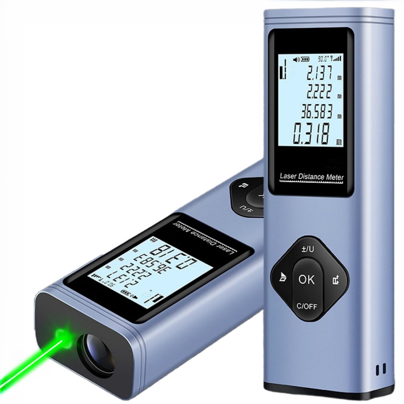 

Alps Sanken Green Laser 8x PSC High Pythagoras Continuous 40 Meter Easy for Home and Construction Rangefinder, Brighter, Certified, Accuracy,