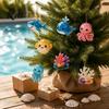 2D Flat Acrylic Pendants Ocean Advent Calendars 2026, Marine Themed 24 Days Christmas Countdown Calendar, Holiday Surprise Gift Box Sea Animal