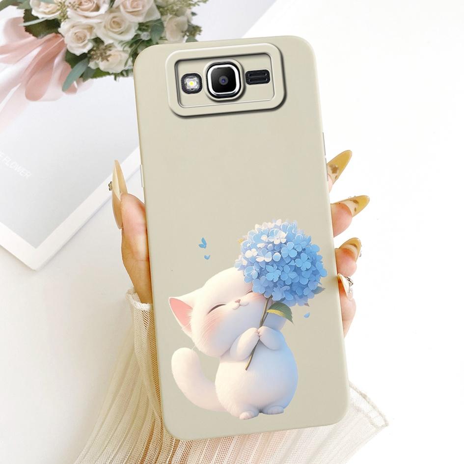For Samsung Galaxy J2 Prime Case Cute Cartoon Cat Shockproof Silicone Soft Cover For Samsung J5 Prime On5 2016 G570 G570F Fundas