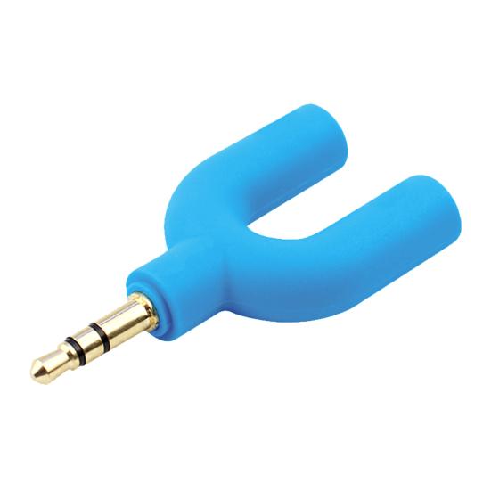 U3 Audio Converter Practical Fast Transmission Metal 1 Male to 2 Female 3.5mm Jack Splitter for Earphone