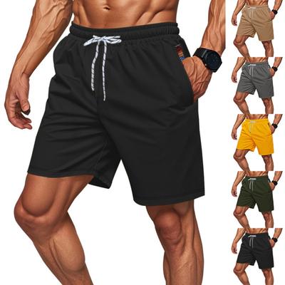 Pánské americké ležérní plážové sportovní 5minutové kalhoty Fitness jogging rychleschnoucí strečové šortky