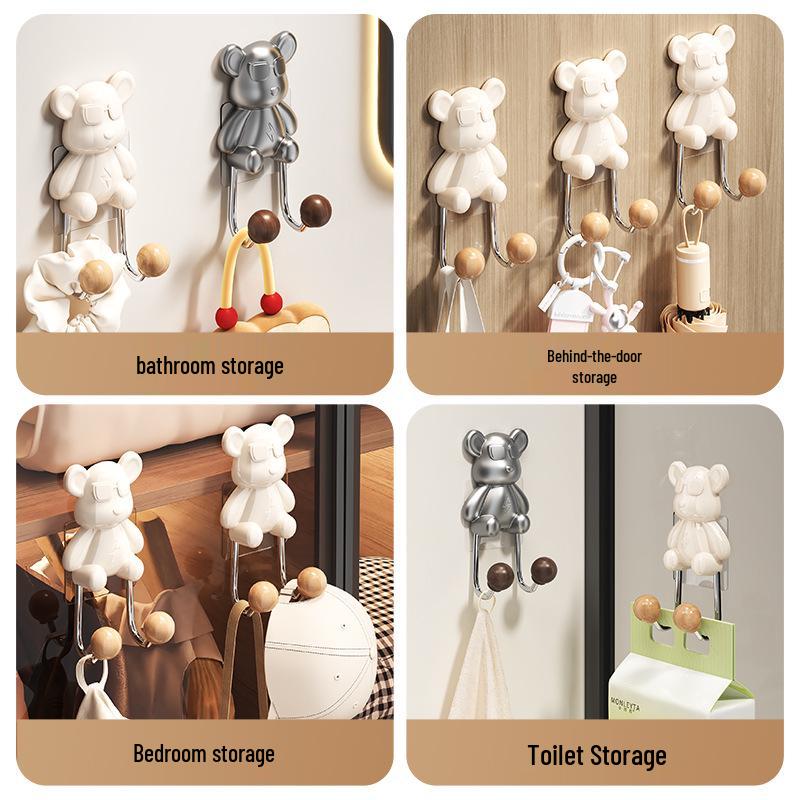 Little Bear No-Drill Wall-Mount Bathroom Basin Rack