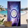 Leeds United Gepersonaliseerde Bedrukte Strandlaken Voetbal Logo Steun Aangepaste Naam Tekst Absorberende Handdoek Voor Sport Reizen Speciaal Cadeau