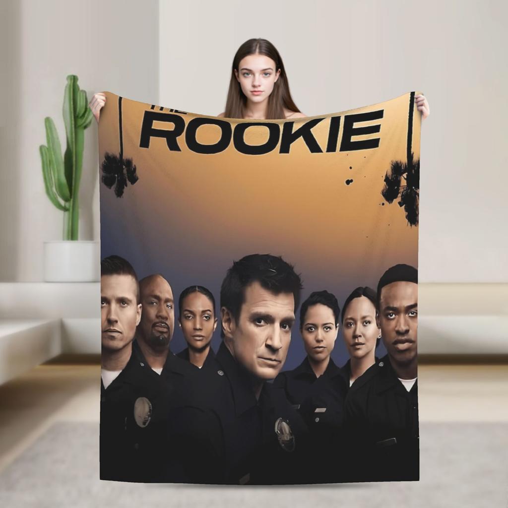 TV seriál The Rookie Flanelové deky Měkká přehozová deka do obývacího pokoje Piknik Grafické přehozy na postel Potah na pohovku