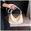 Simple and fashionable bag women's 2025 new Korean version versatile shoulder underarm bag niche high-end dumpling bag messenger bag