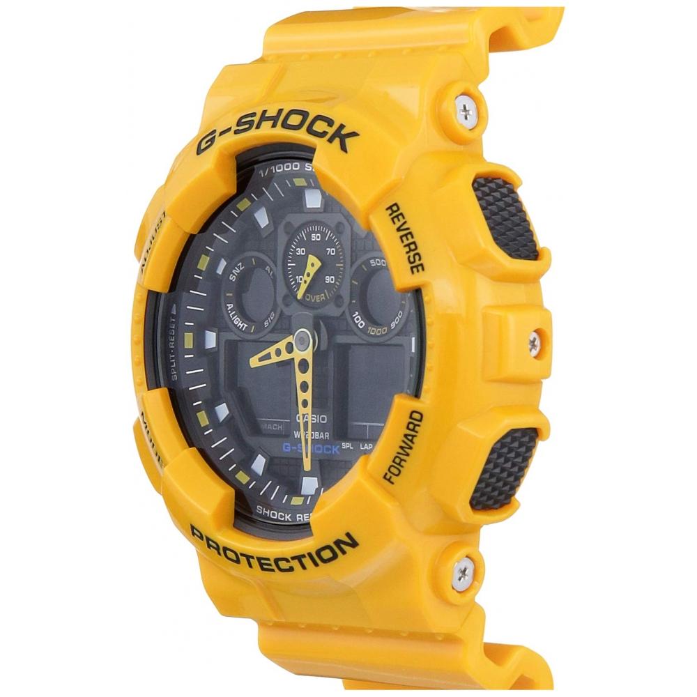 G-SHOCK GA-100A-9A G-Shock Overseas Modell Analog-Digital-Kombination 11000 Sekunden Stoppuhr Reimportiertes Produkt