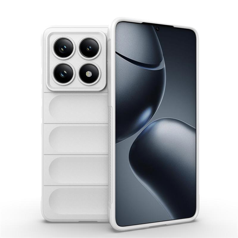 Luxury Case For Xiaomi 14T Pro Case Xiaomi 14T Pro Cover Fundas Coque Soft Silicone Skin-Friendly TPU Back Bumper Xiaomi 14T Pro For Xiaomi 14T Pro белый