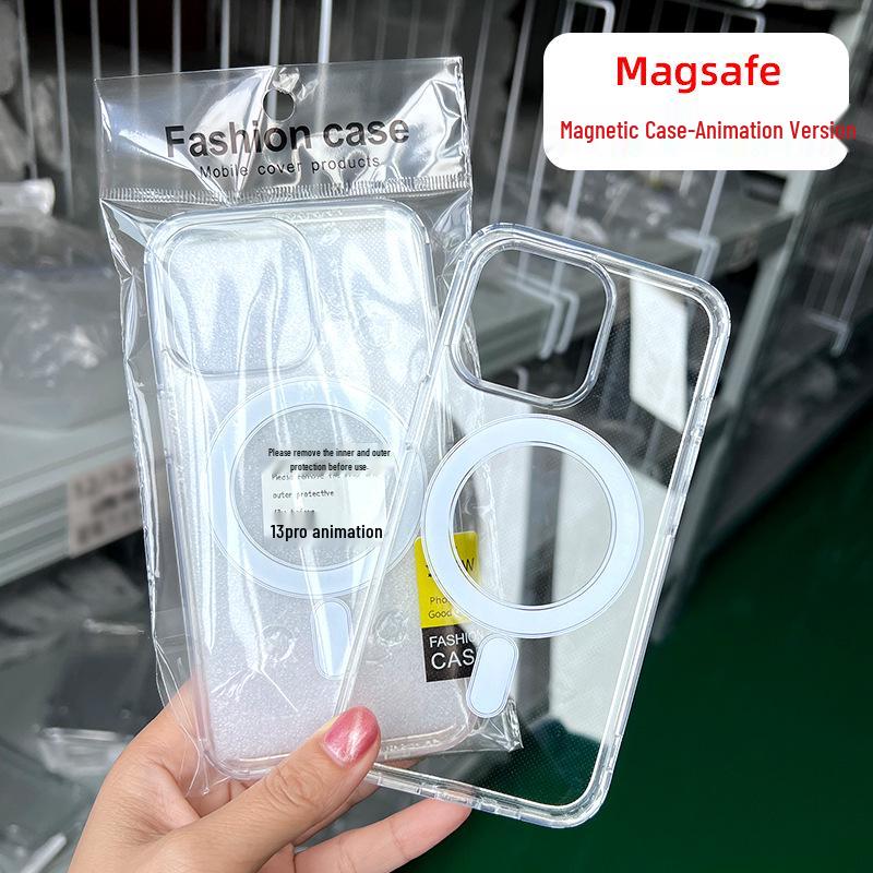 Influencer Magnetic iPhone 16 Pro Case: Animation Pop-up, MagSafe, Drop-proof, Protective for Apple 13.