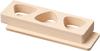 Yamako Hinoki Rice Ball Mold (with Base Plate) 3 Holes 06307
