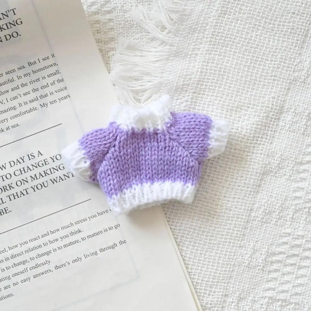 

10cm Cotton Fashion Doll Sweaters Winter Multistyles Knitted Coat Clothes Accessories for 10cm Cotton Doll/for Idol Dolls