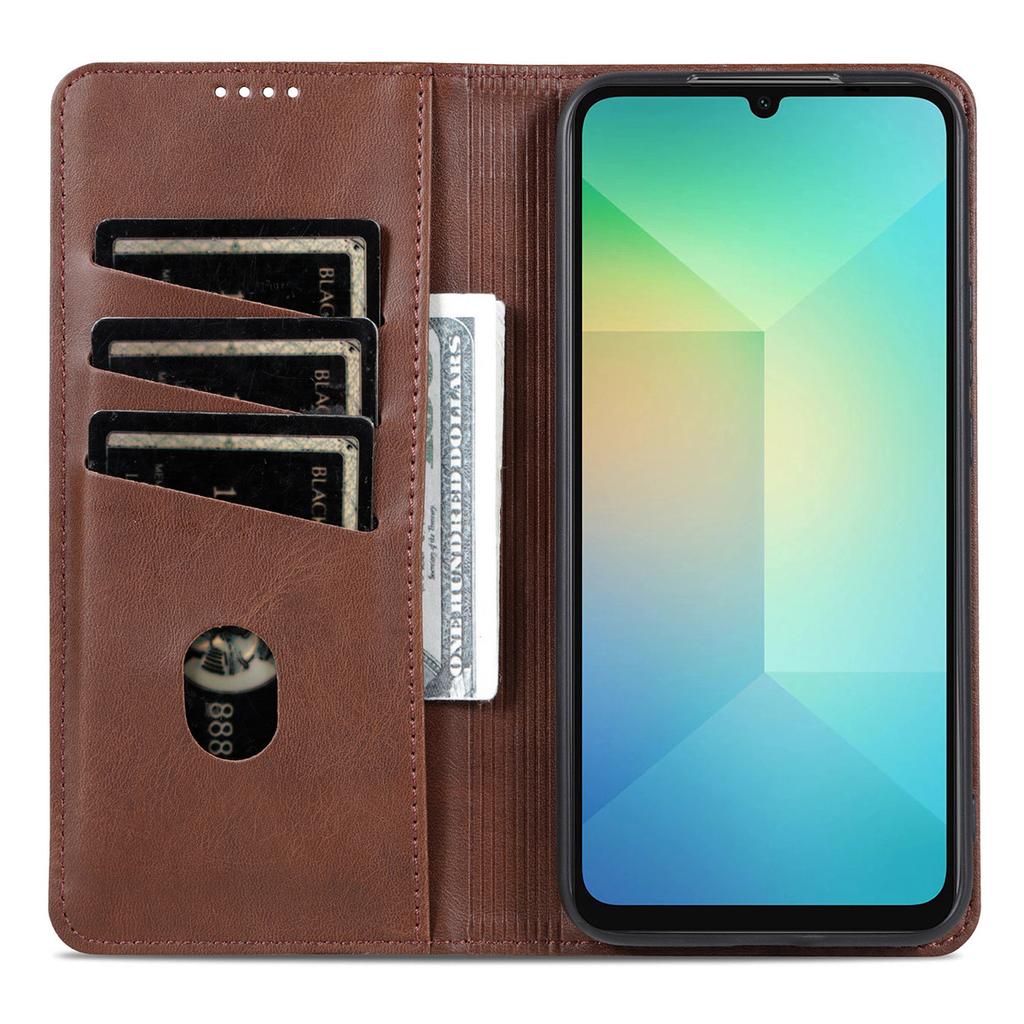 AZNS For Samsung Galaxy A17 5G/A17 4G/A26 5G Case Cowhide Texture PU Leather Wallet Phone Cover