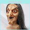 Witch Face Latex Mask Halloween Party Horror Costume Accessory And Decor Prop