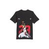 Air Jordan Retro Short Sleeve T-Shirt With Back Print Dunk Silhouette In Vintage Style Men Tops Black AQ3735-010
