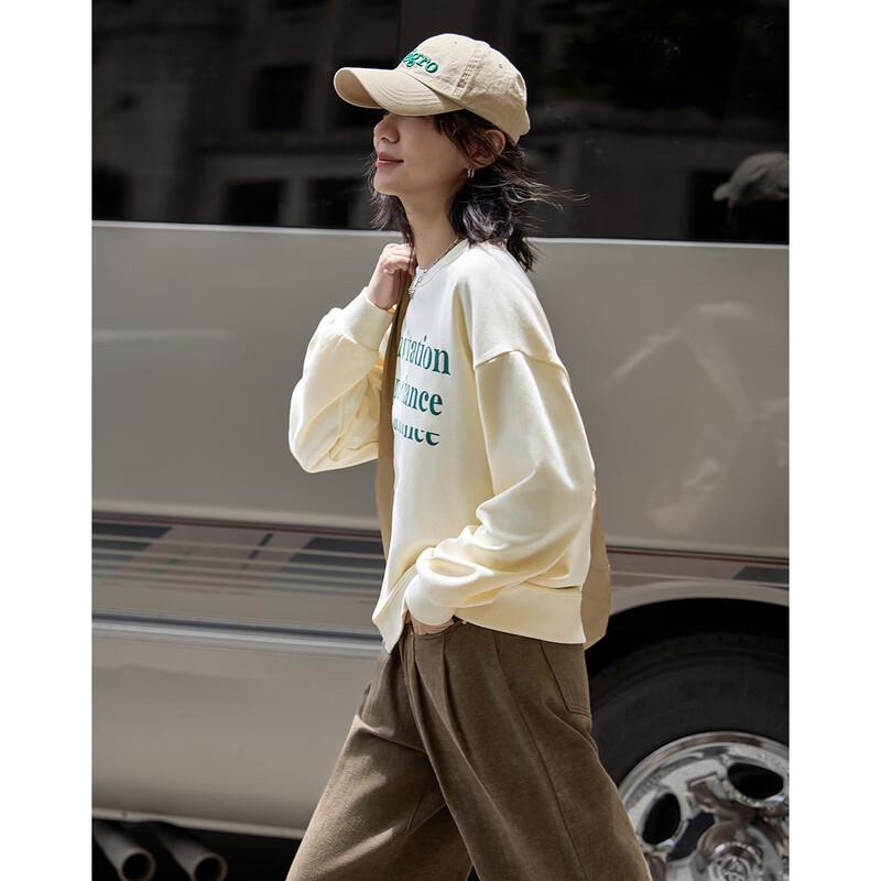 Женский свитшот с принтом букв Demana S