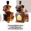 Decantador Animal Criativo de 300ml Garrafa de Licor de Vidro Realista Inspirado em Bulldog Decantador de Uísque Vinho Brandy Scotchs Bourbon Vodka