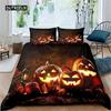 Soft Duvet Cover Tre Halowen Hor Theme Warm Comforter Cover Gothic Spoky Soft Duvet Cover Tens Men Grey Tre Teror Home Decoration