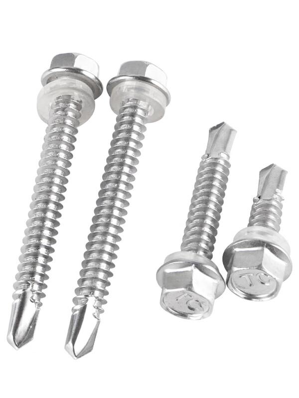 410 Stainless Steel External Hex Drill Tail Self-Tapping Screws