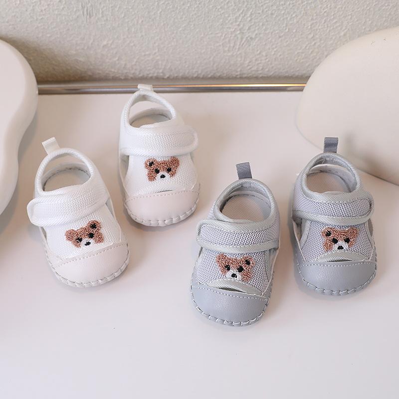 Baby Sandals Summer New Front Shoes Soft Sole Toddler Shoes 0-1 and A Half Years Old Male and Female Baby Cartoon