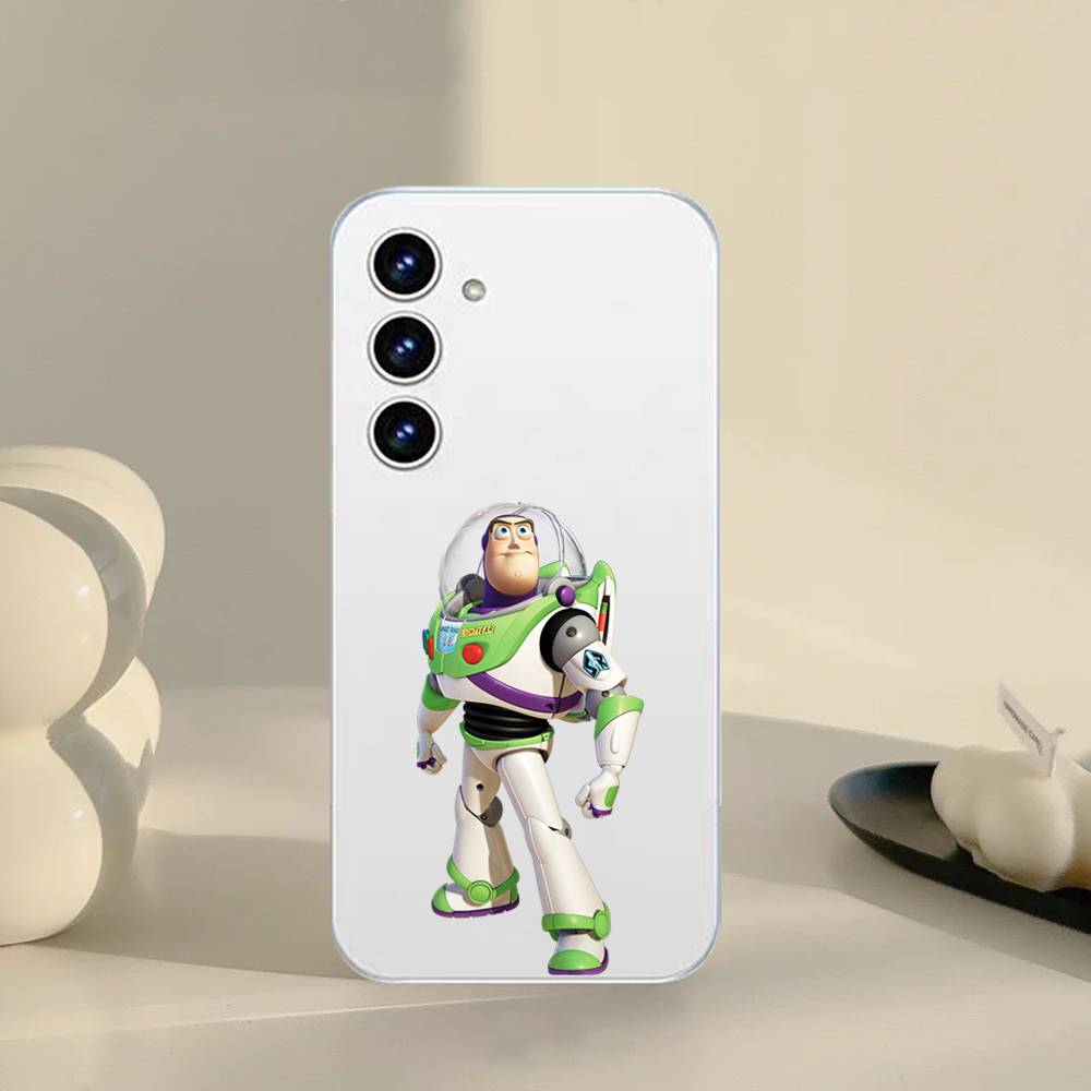 B-Buzz Lightyear Phone Case For Samsung Galaxy S21 S22 S23 S24 S25ULTRA FE Ultra Plus5G A52S Transparent Cover