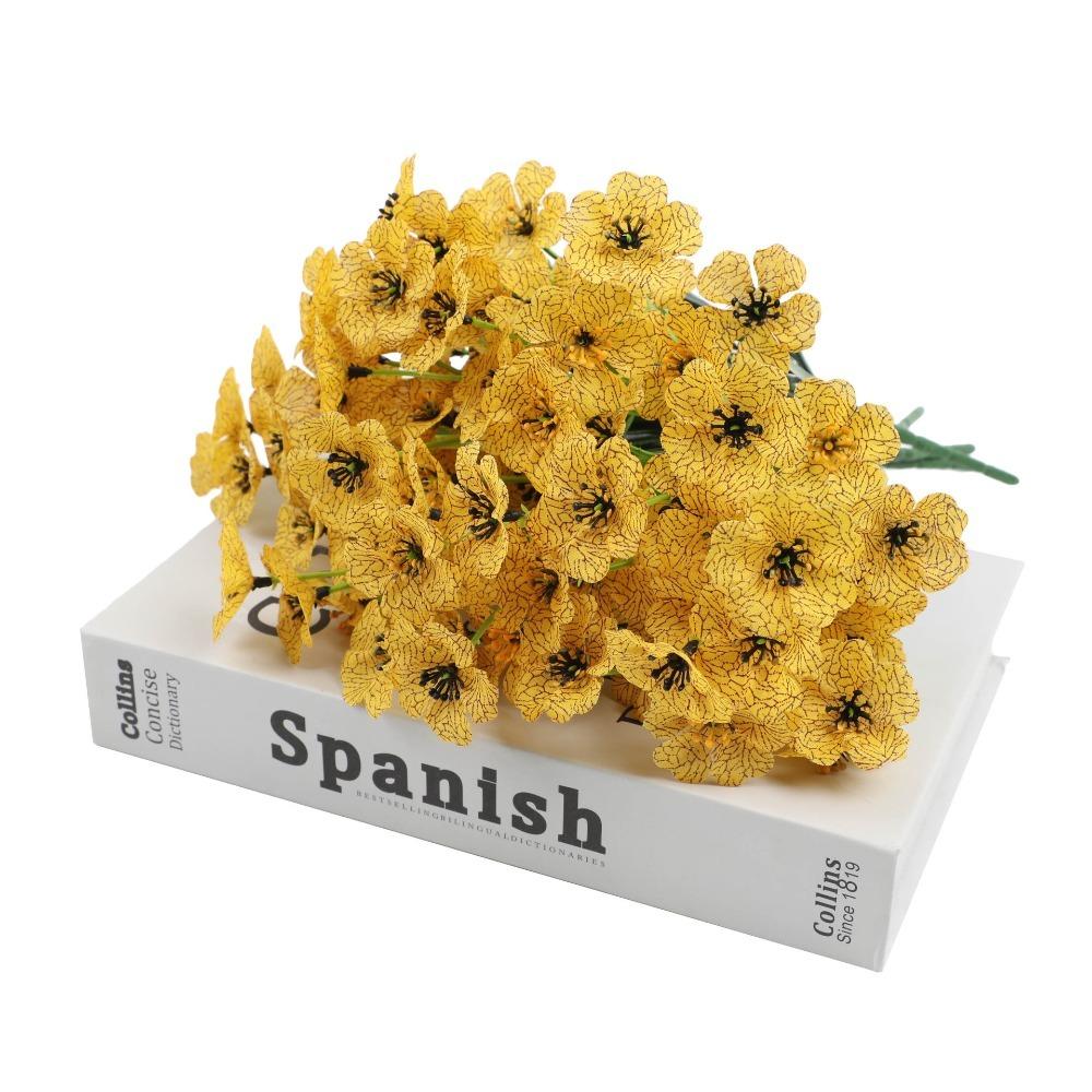 2/4Pcs 35cm Artificial Flowers for Outdoors UV Resistant Fake Flower Greenery Shrub Plant Home Garden Porch Patio Wedding Decor