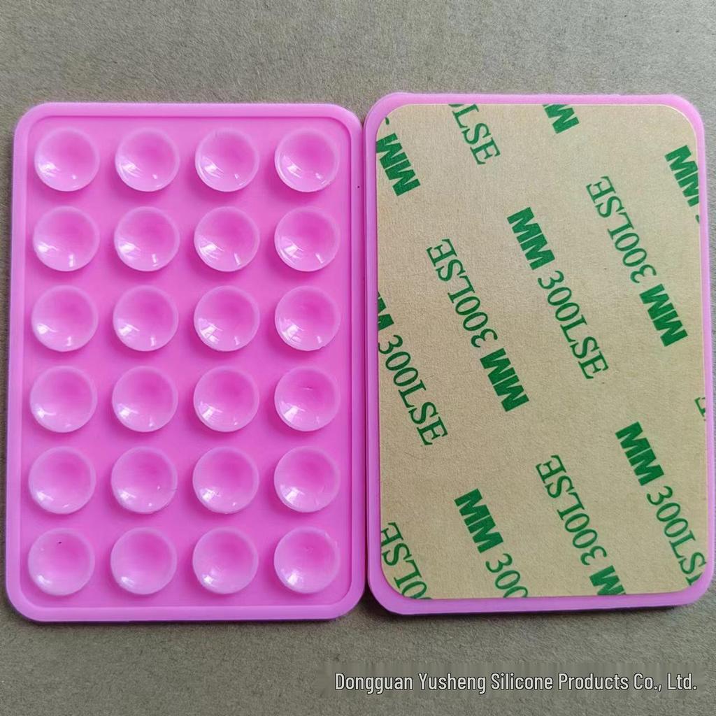 Square 24-Hole Thickened Silicone Phone Holder Suction Cup Sticker