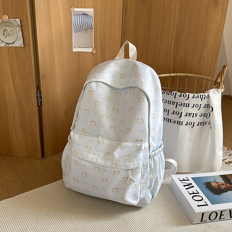 New Cute Puppy Girl Ins Wind Bag Girl Junior High School Student Backpack High School Student Large Capacity Backpack.