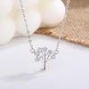 Elegante koreanische Strass-Anhänger-Halskette - Damen Neujahrs- & Weihnachtsgeschenk