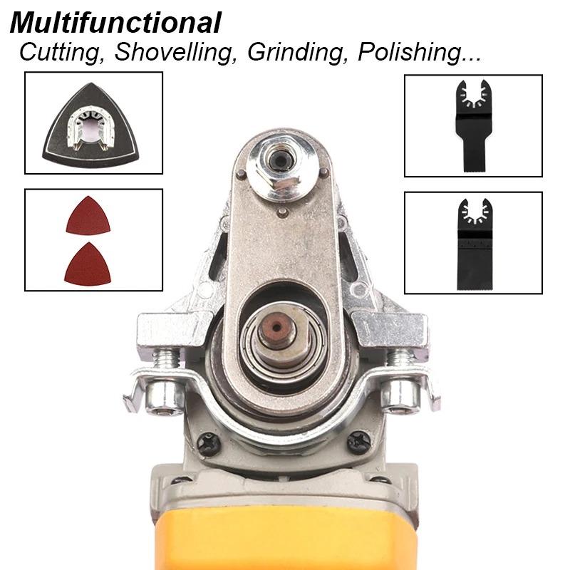 Multifunctional Angle Grinder Attachment Converter Oscillate Saw Blade Adapter Multi Power Tool Part M10 M14 Type 100 115 125