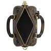 Coach Brown Signature Canvas Mini Rowan Duffle Bag with Leather Trim & Gold Hardware for Daily Use