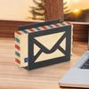 Iron Letter Holder Black Desk Sorter Modern Tissue Storage Box  Office