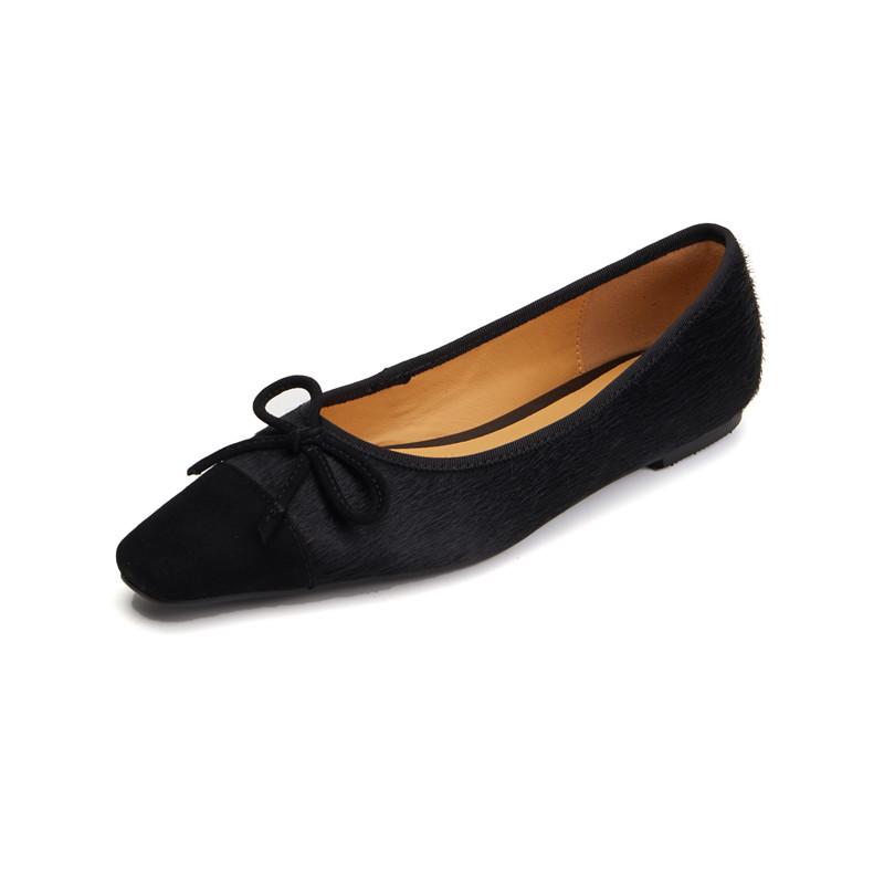 Fashion 2025 NEW Spring Women Flats Square Toe Low Heel Genuine Leather Shoes for Women Mary Janes Shoes Leopard Print Ladies Shoes