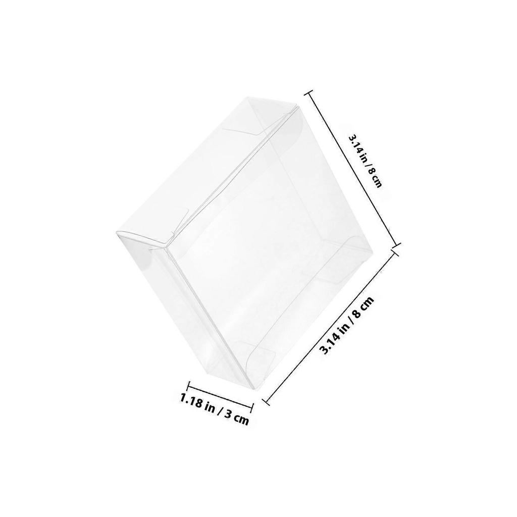 Transparent Plastic Treasure Box PVC Chocolate Packaging Boxes for Holding 50Pcs