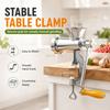 ZNLYRION Stainless Steel Manual Meat Grinder Hand Crank Mincer Sausage Stuffer Machine Table Clamp Design Household Kitchen Tool for Mincing Meat