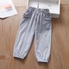 Pantaloni Sportivi Primavera ed Estate per Ragazze Pantaloni Sottili Larghi Anti-Zanzare per Ragazze Pantaloni Casual per Bambini Pantaloni alla Moda e Versatili