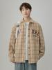 Американская куртка Xiaoxiangfeng мужская весенне-осенняя куртка с лацканами для мальчиков, парная, трендовый бренд, повседневная, свободная, клетчатая бейсбольная куртка