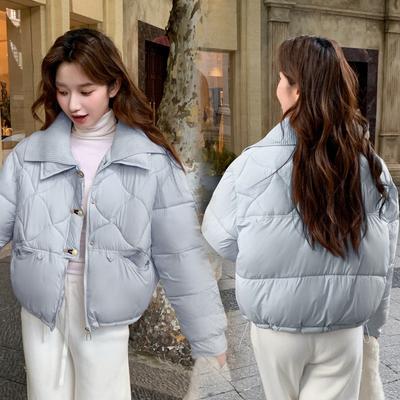Winter neue Daunen-Baumwoll-Steppkleidung Damen gestrickt kurz Puffer-Baumwoll-Steppkleidung Thermische Baumwoll-Steppkleidung Jacke dick