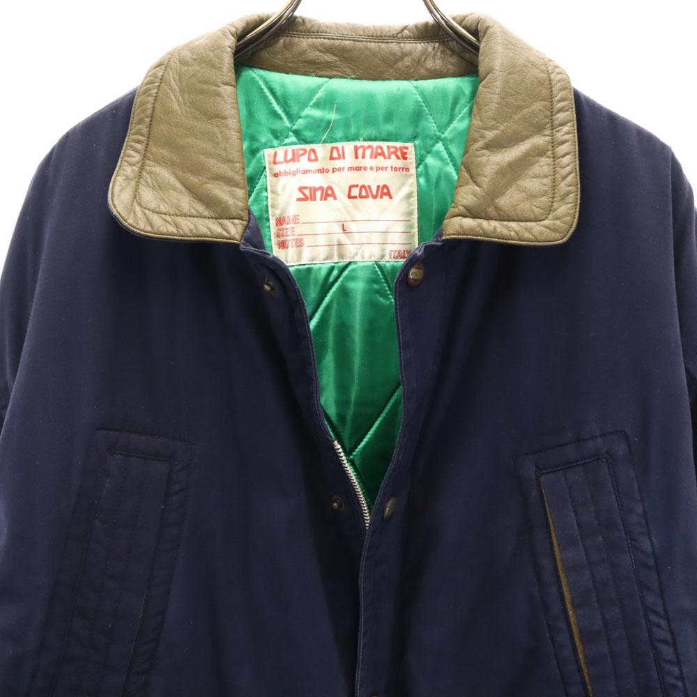 SINA COVA Batting Coat L Navy Quilted Back Men's Used