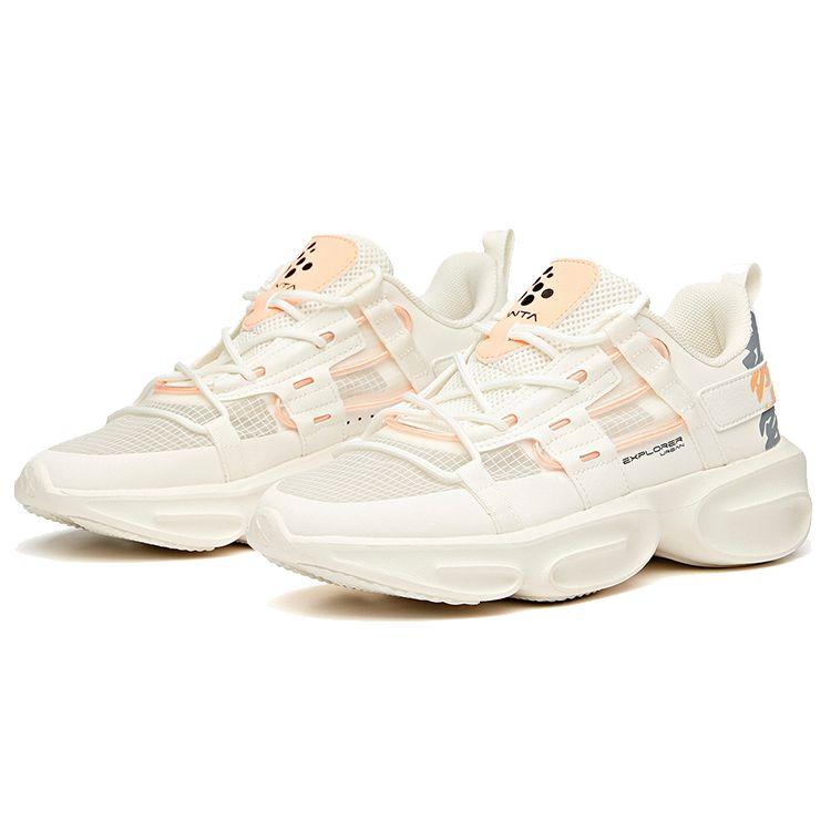 Anta Low Top Training Shoes Women Sneakers White Orange 122037789-1