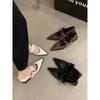 Retro pointed Mary Jane small leather shoes women's British autumn and winter 2025 new Korean version thick heel loafu single shoes
