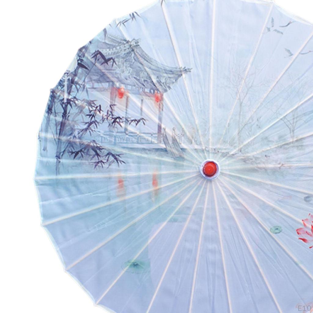 Oiled Parasol Chinese Japanese Oil Paper Umbrella for Photo Prop