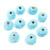 10pcs/bag Imitation Rabbit Fur Coverd Straight Hole Beads DIY Pompom Pendant for Jewelry Making DIY Necklace Pendant Earrings