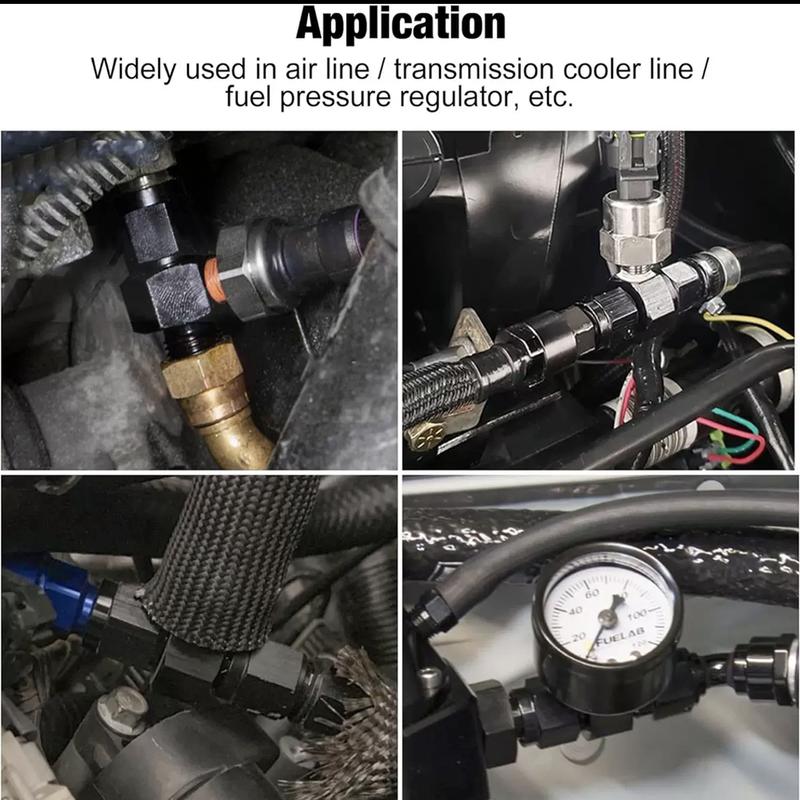 Car Modification Oil Distribution Cold Joint 1/8NPT Three-way Variable Diameter Conversion Screw Oil Pipe Oil Pressure Sensor