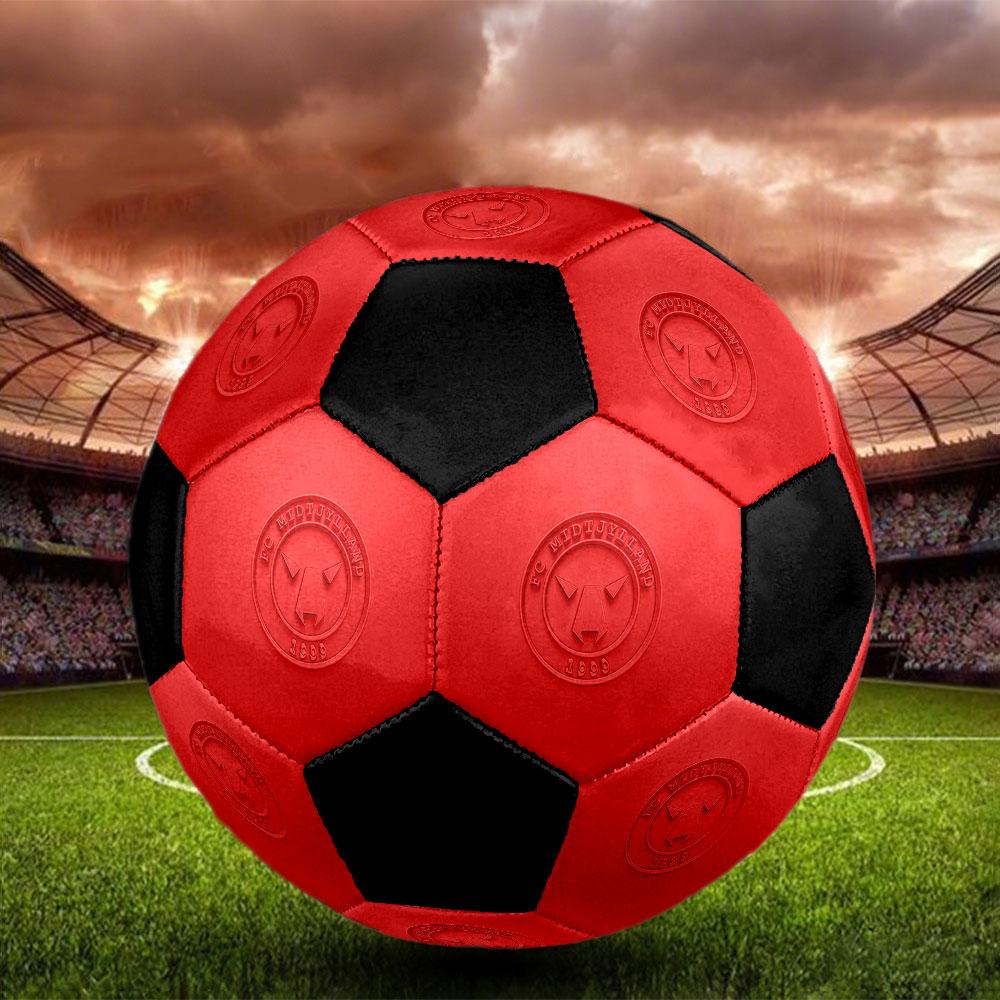 1PC Midtjylland POSTER Size 5 Soccer Ball PrahaIndoor Soccer Ball Colorful All Ages Machine Stitched PVC Competition Ready Durable High-Bounce