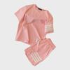 2025 TB Women's Four-Bar Sports and Leisure Shorts Set - Classic Fashion Two-Piece Suit for Summer