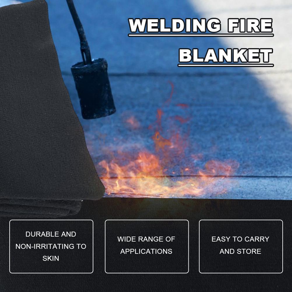 Fireproof Welding Blanket 1800°F Heat Shield & Insulation Pad Brazing Heat Shield Mat for Welding Grills Smokers and Stoves