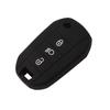 Jingyuqin Custodia in Silicone per Chiave Auto con Telecomando a 3 Pulsanti Fob per Peugeot 3008 208 308 508 408 2008 Protezione Gomma Styling