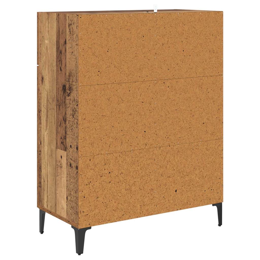 Sideboard Reclaimed Wood 69.5 X 34 X 90 Cm Engineered Wood